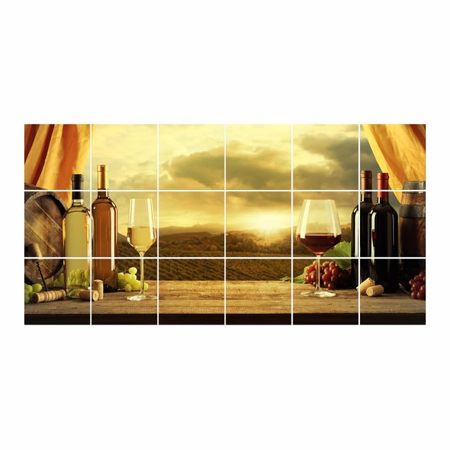 Tile sticker - Wine With A View