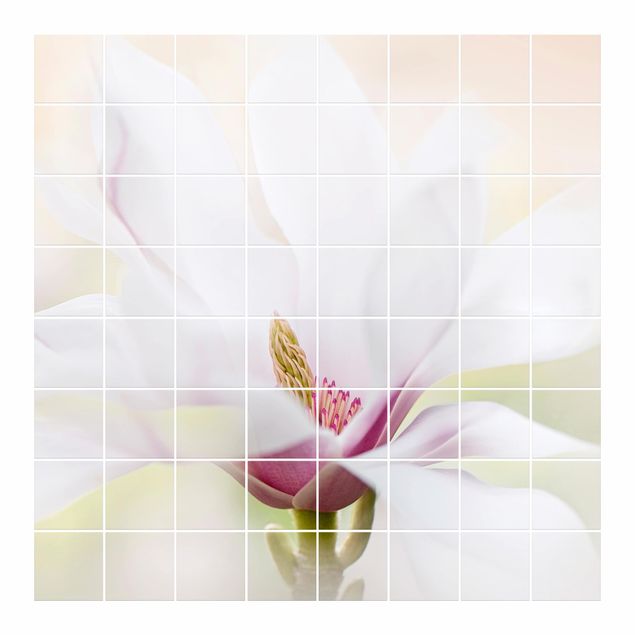 Tile sticker - Delicate Magnolia Blossom