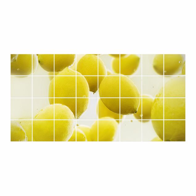 Tile sticker - Lemons In Water