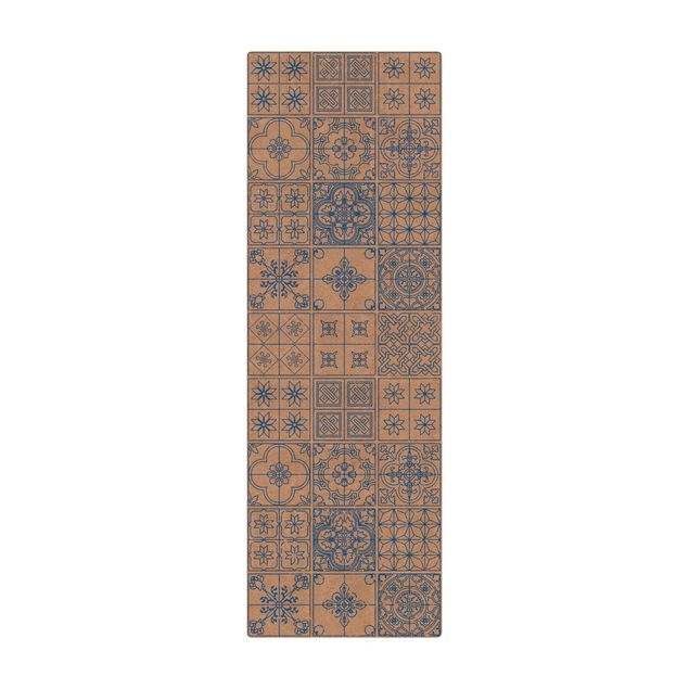 large area rugs Tile Pattern Coimbra Blue