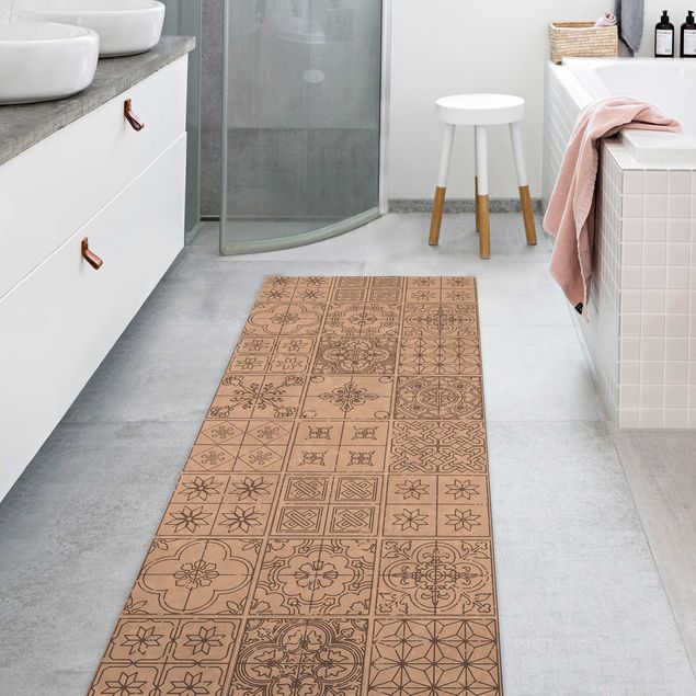 Modern rugs Tile Pattern Coimbra Grey
