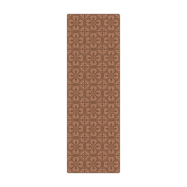 large floor mat Tile Pattern Faro Grey