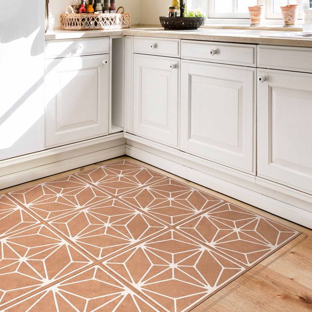Grey rugs Tile Pattern Star Geometry Grey Blue