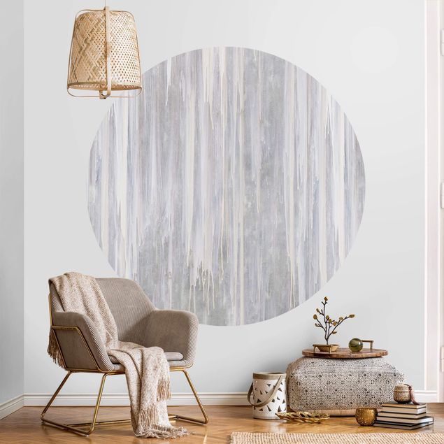 Self-adhesive round wallpaper - Fluid Colour