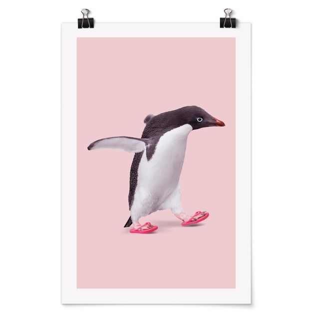 Poster art print - Flip-Flop Penguin - 2:3