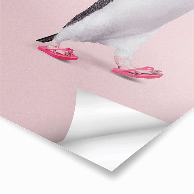 Poster art print - Flip-Flop Penguin - 2:3
