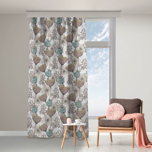 made to measure curtains Floral Elegance Flower Decoration