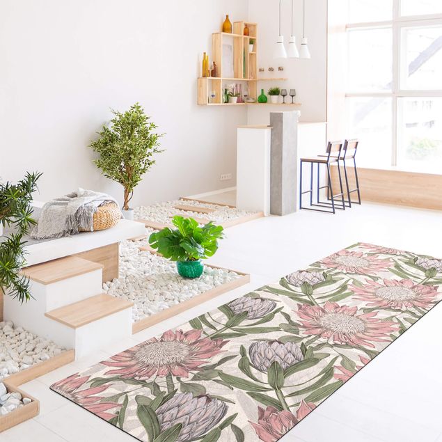 jungle theme rug Floral Elegance Protea