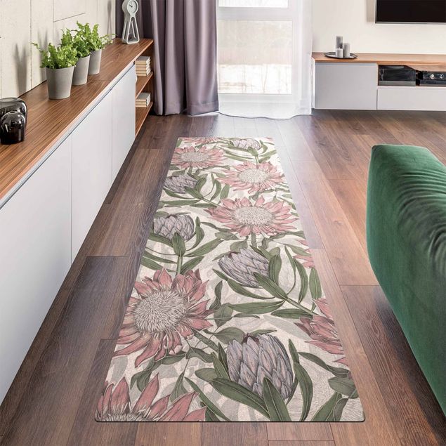 contemporary rugs Floral Elegance Protea