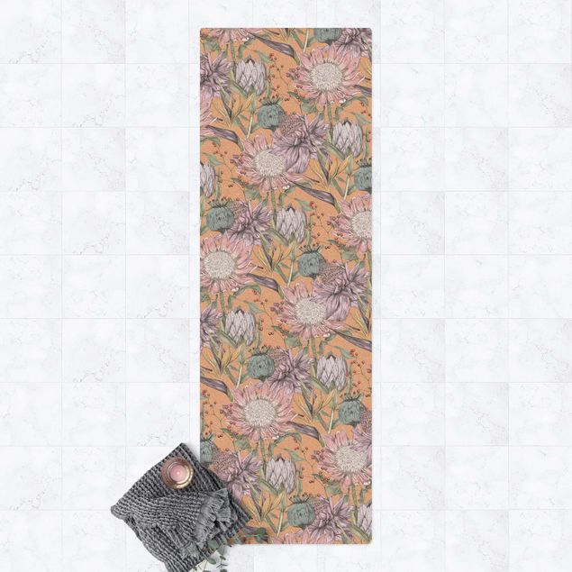 kitchen runner rugs Floral Elegance Strelitzia