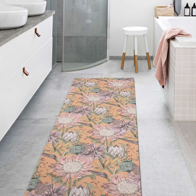 contemporary rugs Floral Elegance Strelitzia
