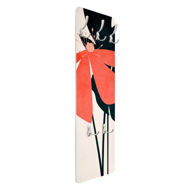 Coat rack modern - Floral Beauty Pink And Blue