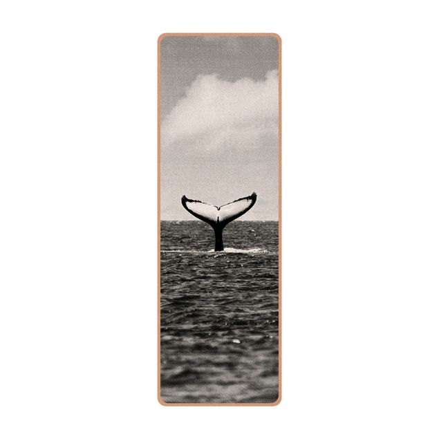 Yoga mat - Tail Fin In Mid Ocean