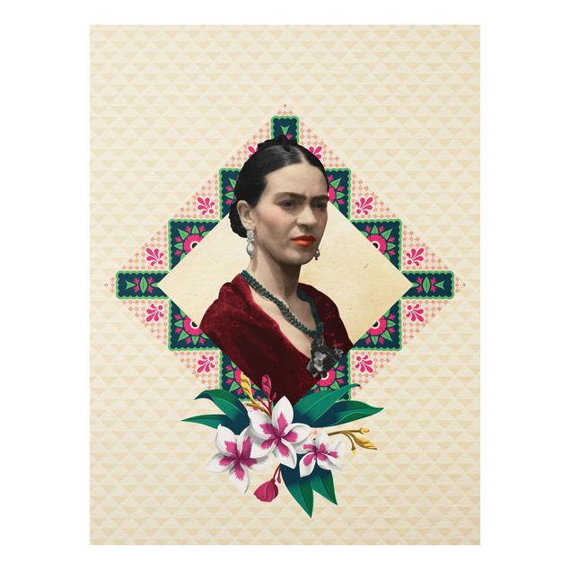 Forex print - Frida Kahlo - Flowers And Geometry