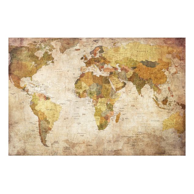 Forex print - World map