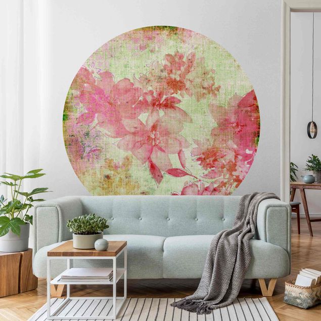 Self-adhesive round wallpaper - Forgotten Beauties II