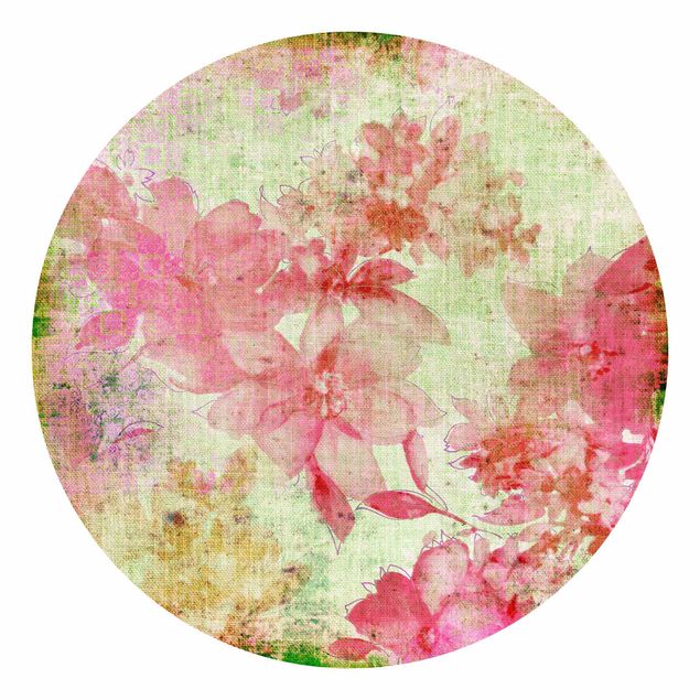 Self-adhesive round wallpaper - Forgotten Beauties II
