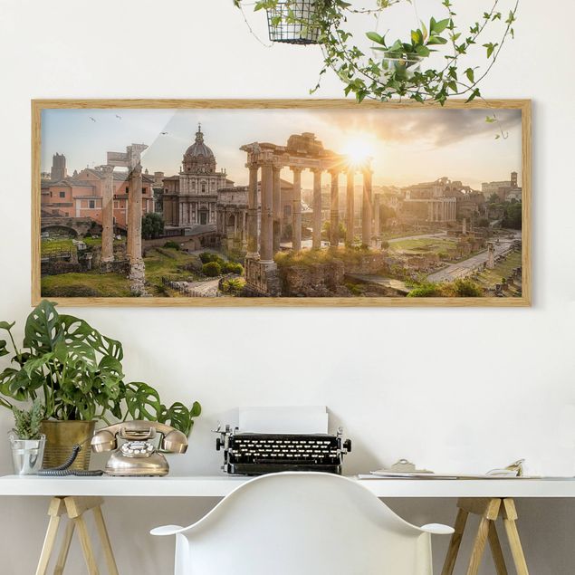 Framed poster - Forum Romanum At Sunrise