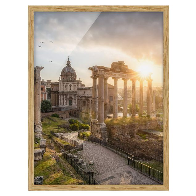 Framed poster - Forum Romanum At Sunrise