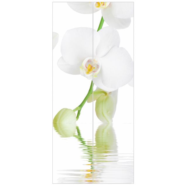 Door wallpaper - Spa Orchid - White Orchid