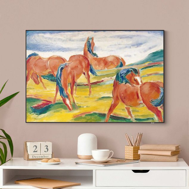 Interchangeable print - Franz Marc - Grazing Horses