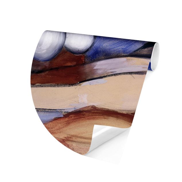 Self-adhesive round wallpaper - Franz Marc - Two Acts