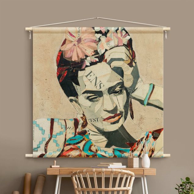 tapestry wall hanging Frida Kahlo - Collage No.1
