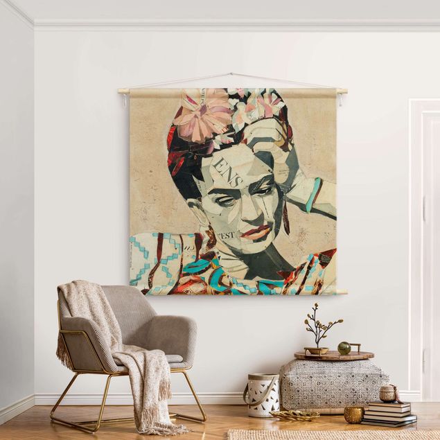 extra large wall tapestry Frida Kahlo - Collage No.1