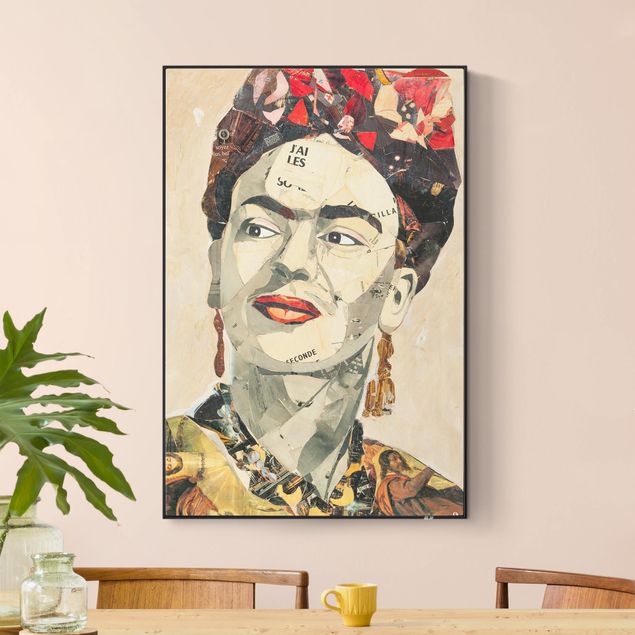 Print with acoustic tension frame system - Frida Kahlo - Collage No.2
