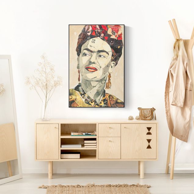 Print with acoustic tension frame system - Frida Kahlo - Collage No.2