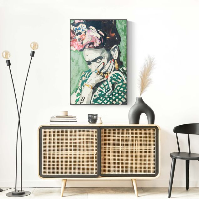 Print with acoustic tension frame system - Frida Kahlo - Collage No.3