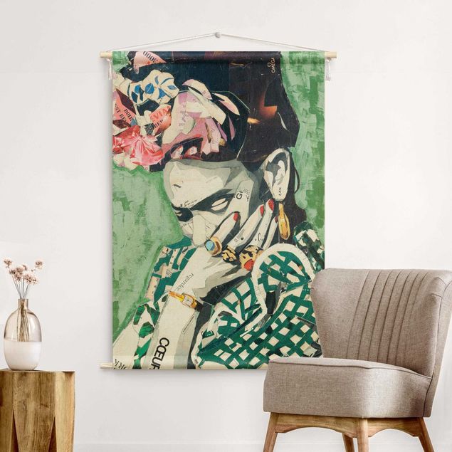 wall tapestry art Frida Kahlo - Collage No.3