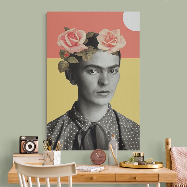 Acoustic art panel - Frida Kahlo - Sunset Collage