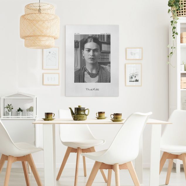 Canvas print - Frida Kahlo Photograph Portrait In The House - Portrait format 3:4