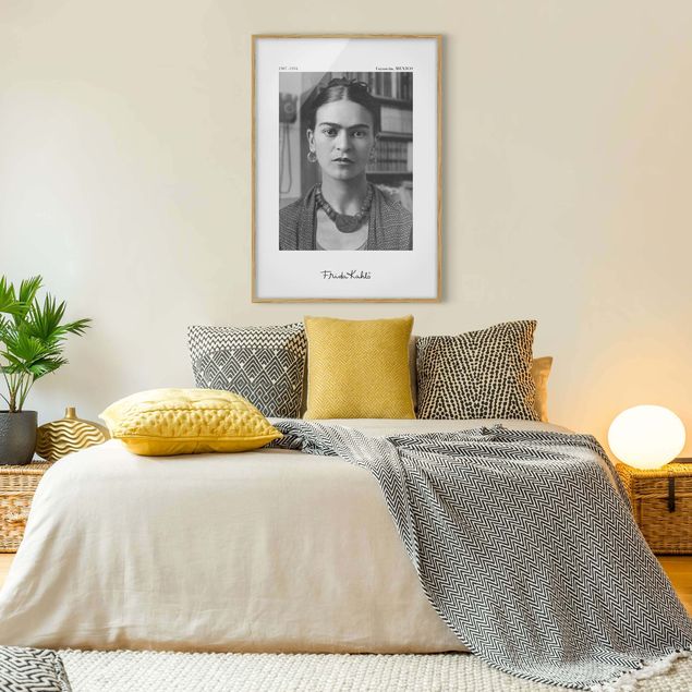 Framed poster - Frida Kahlo Photograph Portrait In The House