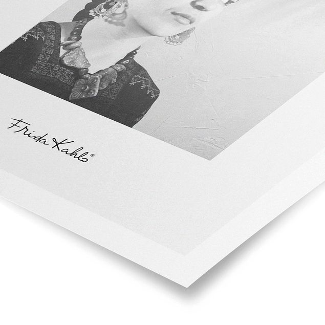 Poster art print - Frida Kahlo Portrait With Jewellery
