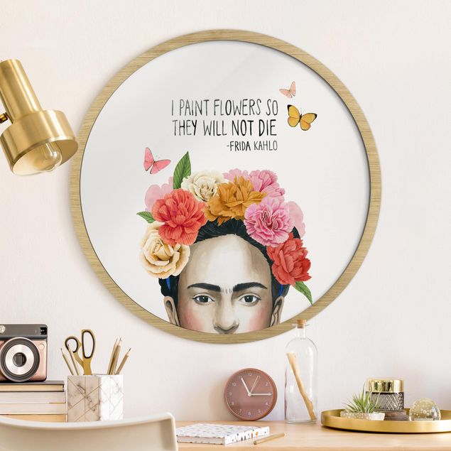 Framed prints round Frida's Thoughts - Flowers
