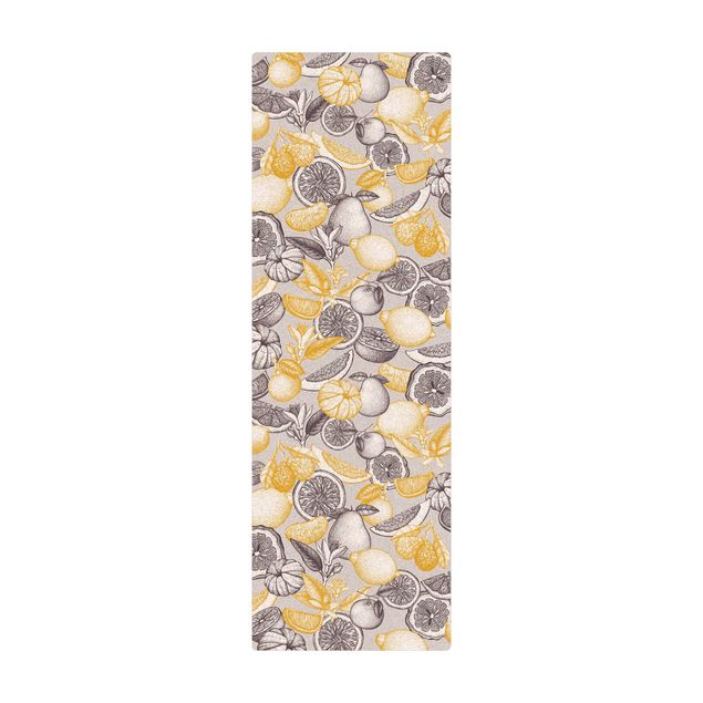 large area rugs Fresh Vintage Citrus Fruit In Colour Yellow grey