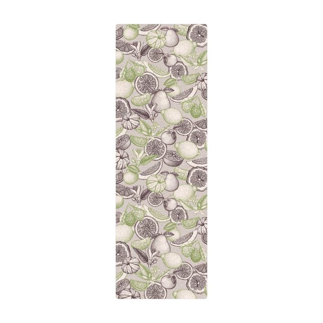 large area rugs Fresh Vintage Citrus Fruit In Colour Green Grey