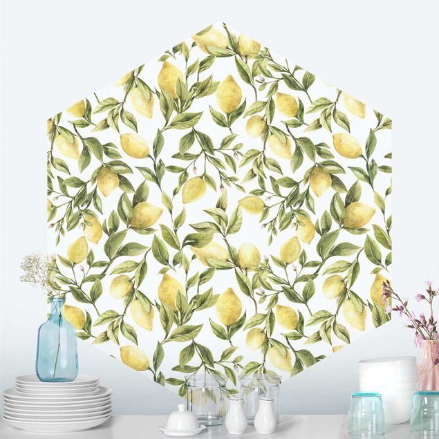 Wallpapers Fruity Lemons With Leaves