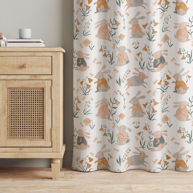 made to measure curtains Spring Rabbits