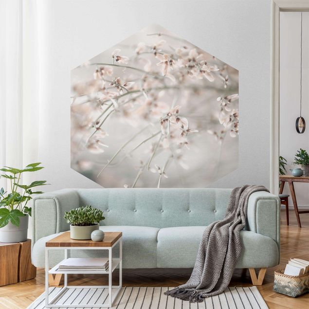 Self-adhesive hexagonal pattern wallpaper - Eternal Spring