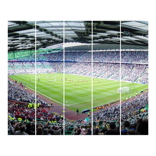 Sliding panel curtains set - Football Stadium