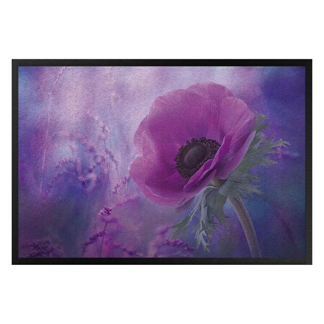 contemporary rugs Anemone In Violet