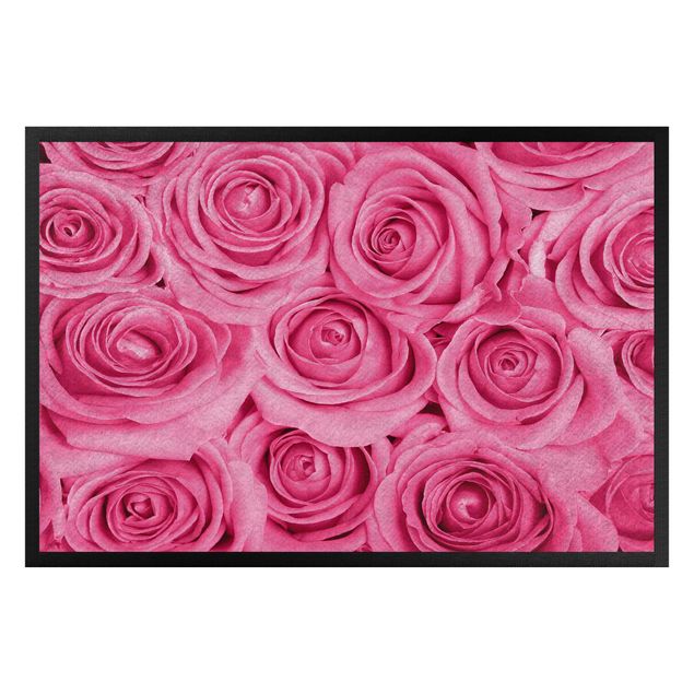 modern area rugs Bed of pink roses