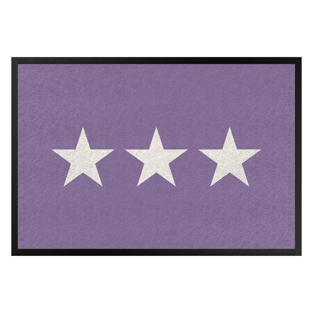 modern area rugs Three Stars Lilac