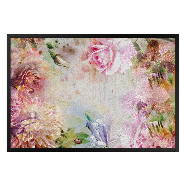 contemporary rugs Floral Watercolour