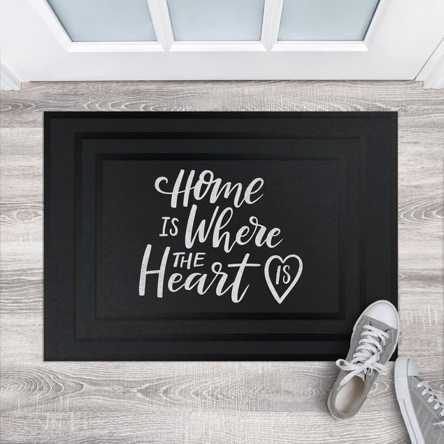 small floor mat Home Is where the Heart Is