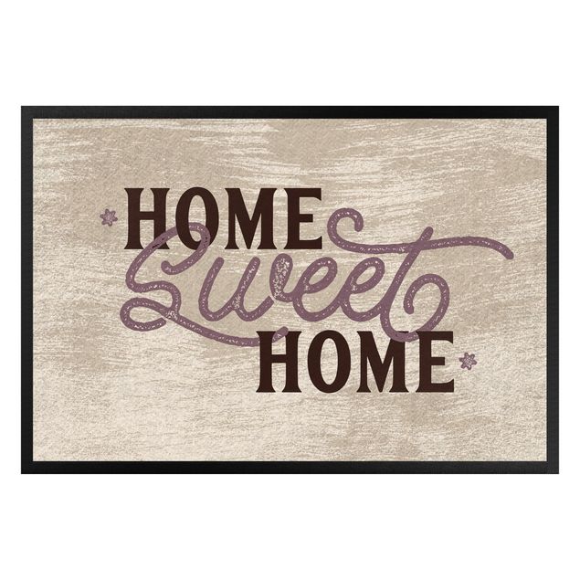 contemporary rugs Home sweet Home shabby white