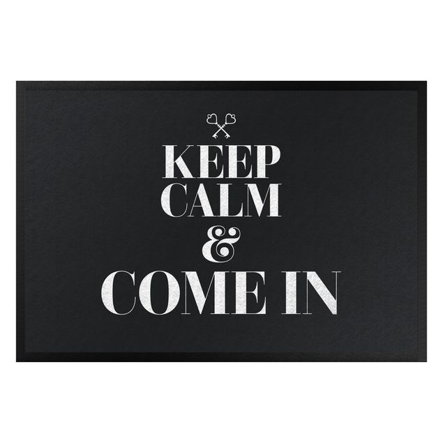 contemporary rugs Keep Calm And Come In